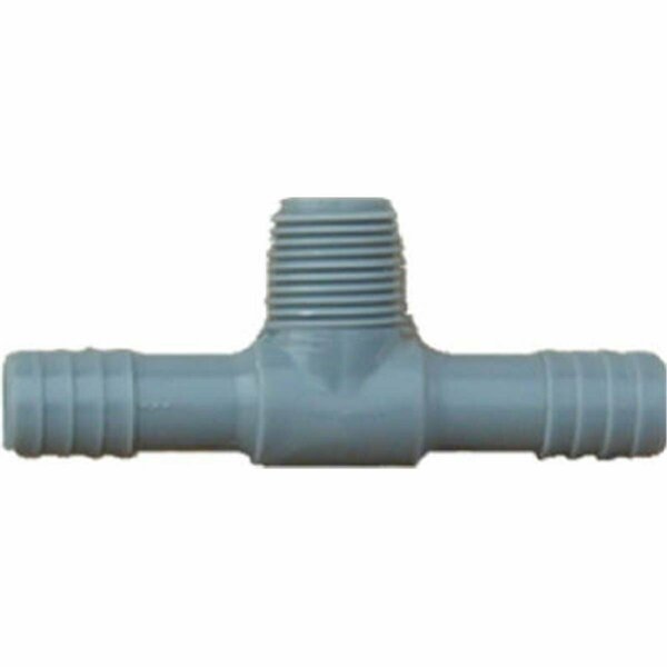 Genova Products 1 in. Poly Male Pipe Thread Insert Tee 403162